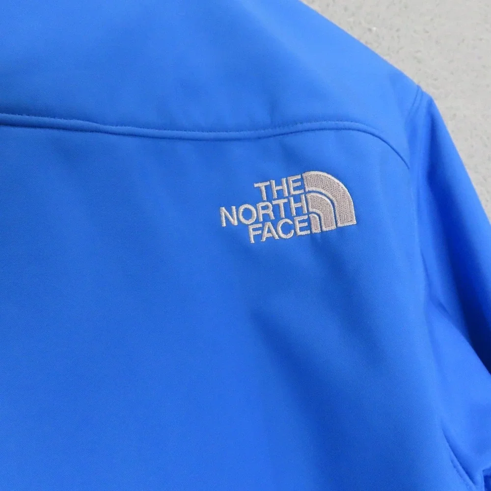 The‎ North Face Windstopper Softshell Jacket Blue Full Zip Fleece Lined Large